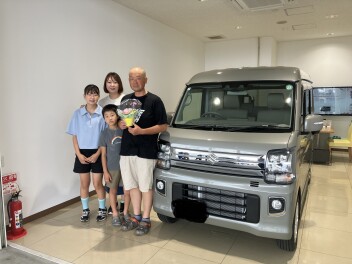 Y様にエブリィワゴンをご納車しました！